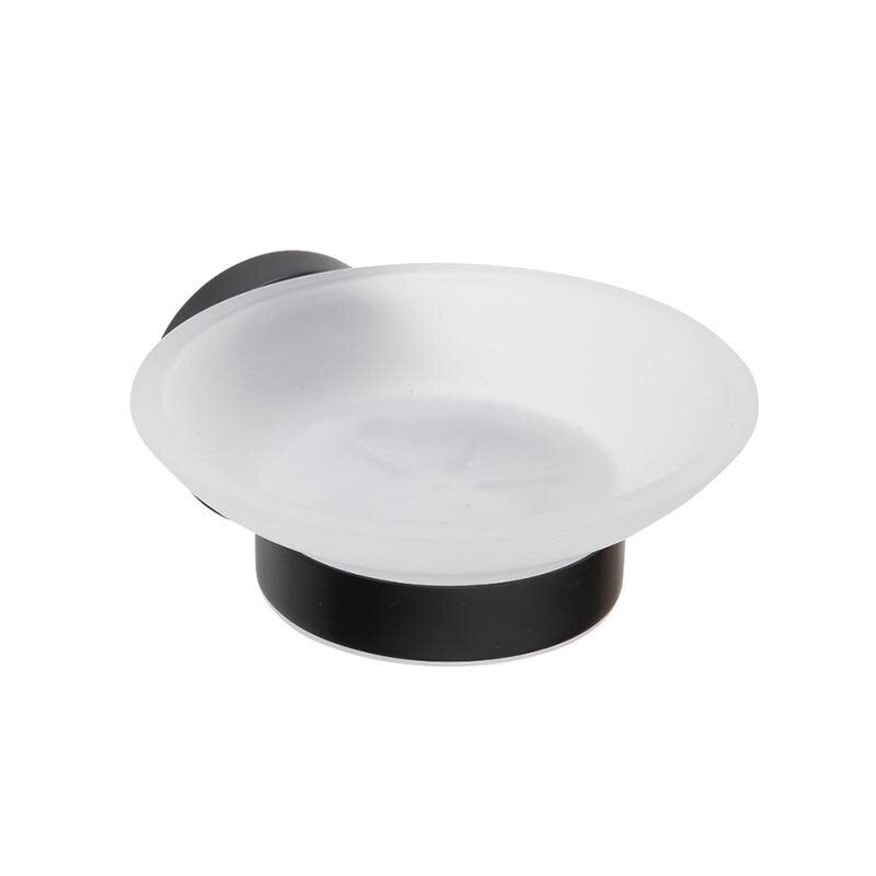 Изображение товара Мыльница Sapho X-round black XB800, матовое стекло, черный