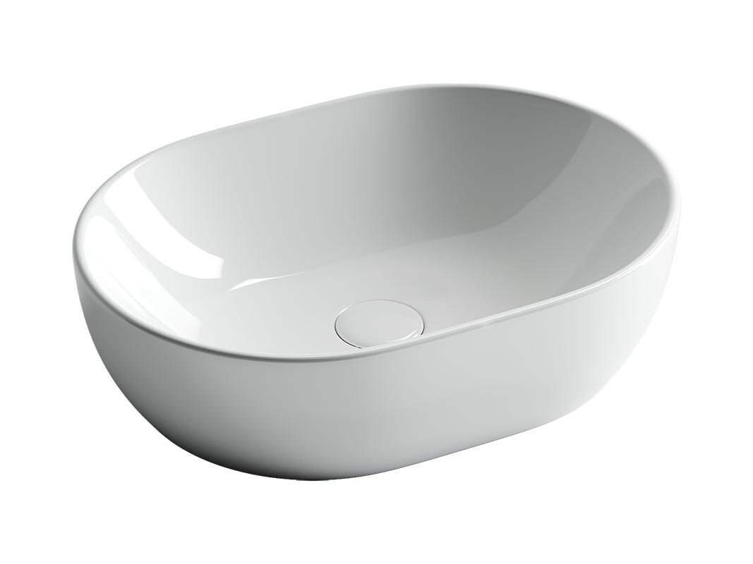 Изображение товара Раковина Ceramicanova Element CN6019 овальная накладная из фарфора 48x35 см белая