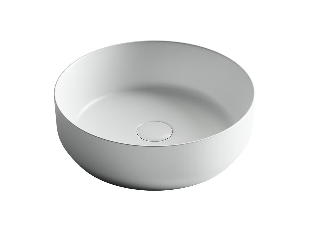Изображение товара Раковина Ceramicanova Element CN6022MW 39 x 39 x 12 см, накладная, круглая, без перелива, сантехфарфор Изображение товара Раковина Ceramicanova Element CN6022MW 39 x 39 x 12 см, накладная, круглая, без перелива, сантехфарфор