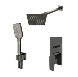 Изображение товара Душевая система WasserKRAFT, вороненая сталь, gunmetal, A84202