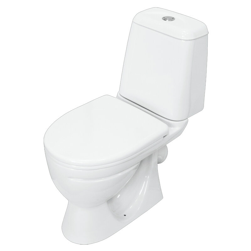 Изображение товара Унитаз-компакт Sanita Идеал эконом - 6 л смыв, фаянс/фарфор, белый