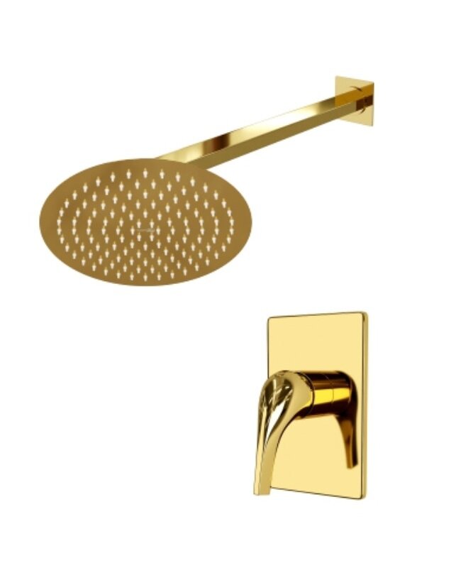 Изображение товара Душевая система WasserKRAFT 7100 A71183, PVD глянцевое золото
