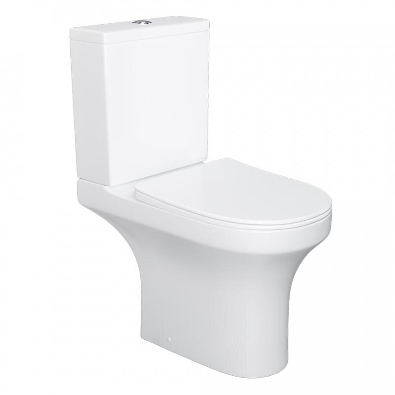 Изображение товара Напольный безободковый унитаз Damixa Skyline DX35C8600SC с микролифтом и двойным смывом