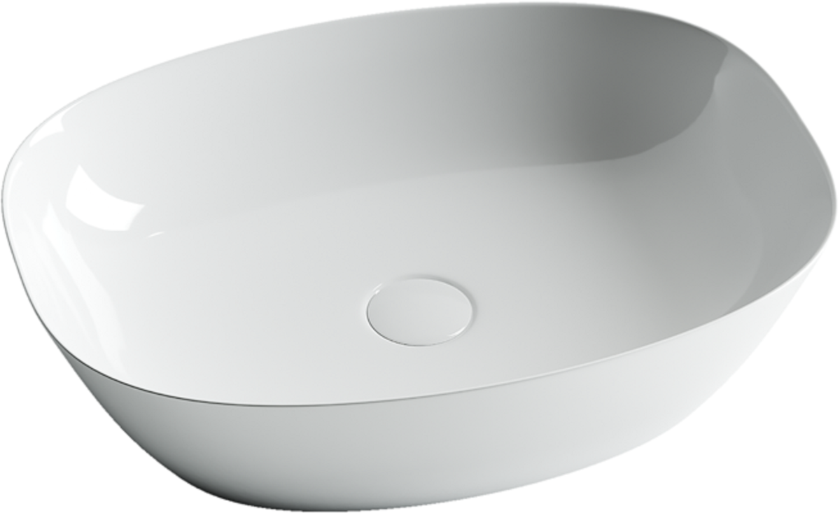 Изображение товара Раковина Ceramicanova Element CN5005, 50 x 38 x 14 см, накладная, белая, сантехфарфор