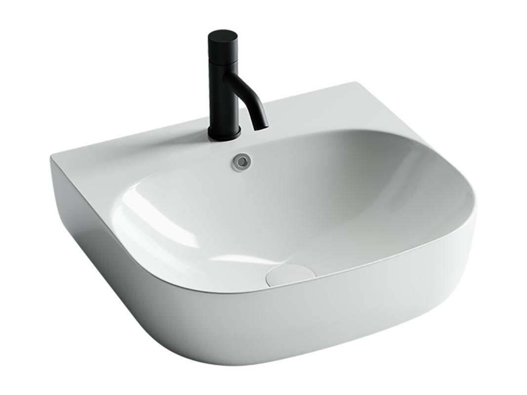 Изображение товара Раковина Ceramicanova Element CN5011 49x44.5 см накладная белая с переливом