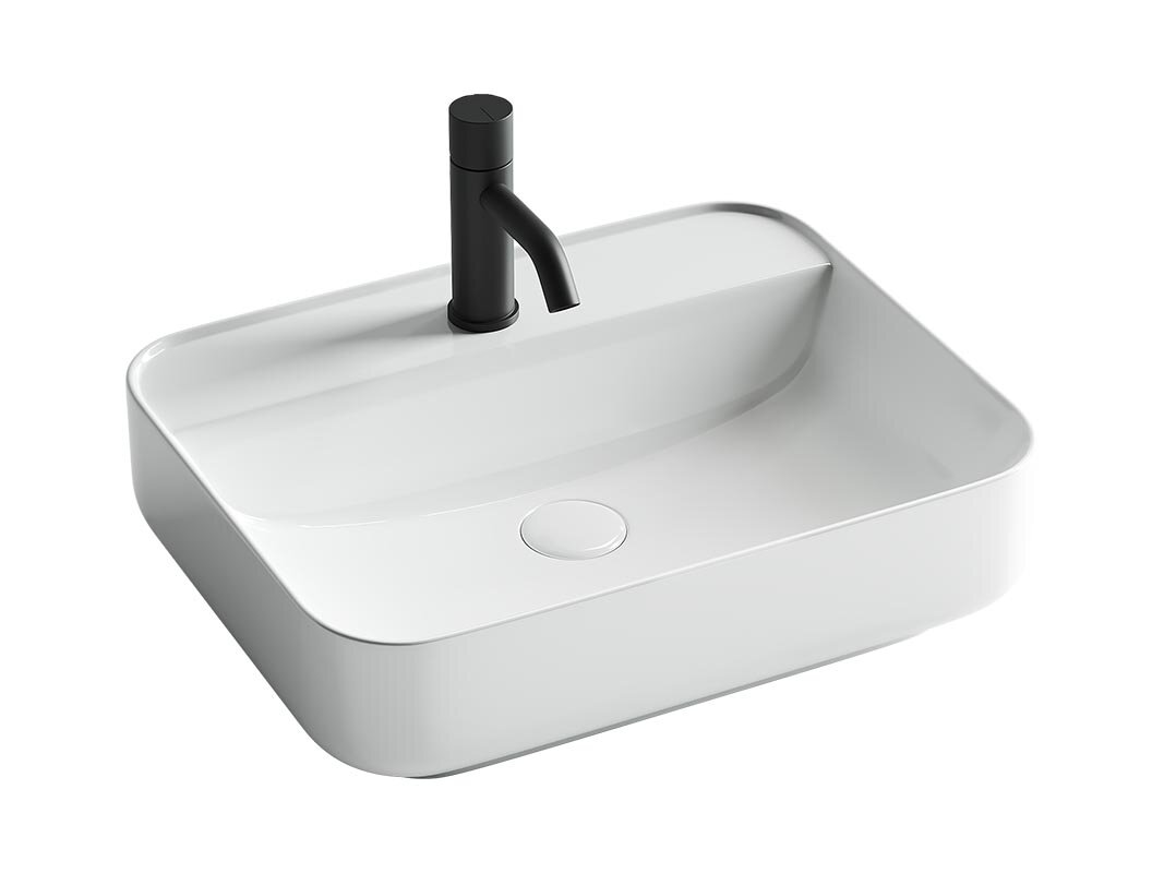 Изображение товара Раковина Ceramicanova Element CN5015 50x40 см, накладная, белая, прямоугольная