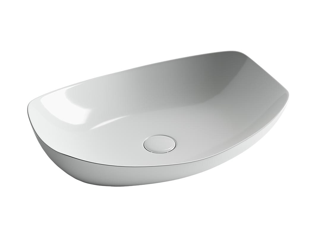 Изображение товара Раковина Ceramicanova Element CN5016 56 x 40 x 15.5 см, накладная, овальная, без перелива, сантехфарфор