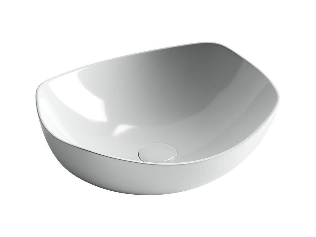 Изображение товара Раковина Ceramicanova Element CN5017 овальная накладная 42x38.5 см белая фарфор