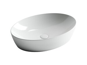 Изображение товара Раковина Ceramicanova Element CN5018 61 x 41 x 15 см, накладная, овальная, без перелива, сантехфарфор