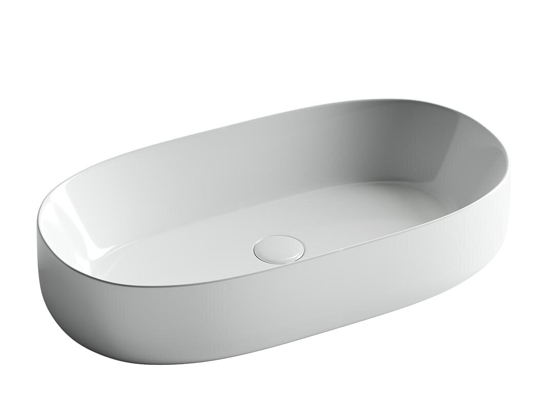 Изображение товара Раковина Ceramica Nova Element CN5022 овальная накладная фарфор 67.5x35x14 см