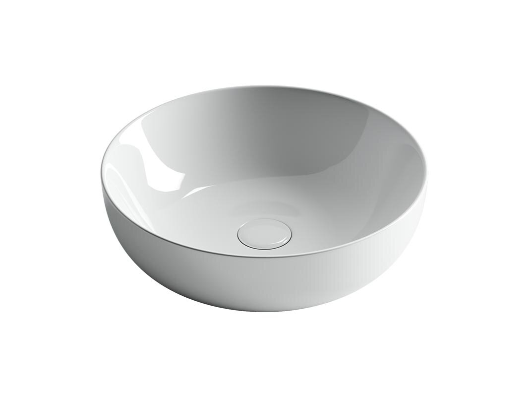 Изображение товара Раковина Ceramicanova Element CN5024 42 x 42 x 13 см, накладная, круглая, без перелива, сантехфарфор
