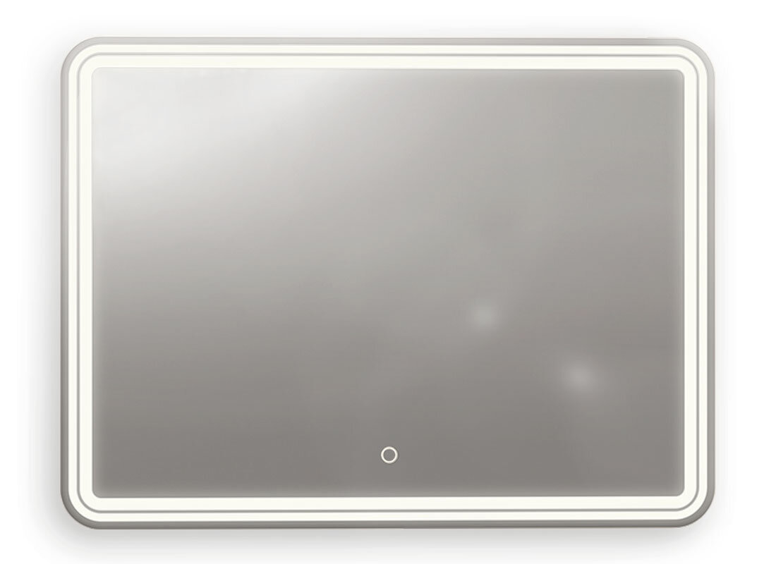 Изображение товара Зеркало с подсветкой Art&Max Tito 100x80 см, сенсор, LED, белое