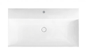 Изображение товара Подвесная раковина Hatria Bahia 80x46.5 см белая из фаянса с переливом