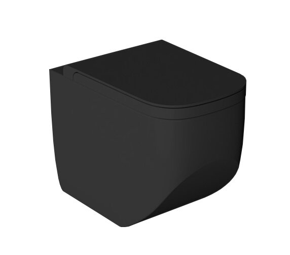 Изображение товара Приставной унитаз Hatria Next 36 x 56 см, A0Y3AY02, черный матовый