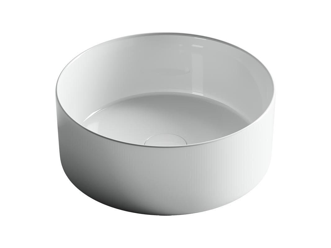 Изображение товара Раковина Ceramicanova Element CN6032 35.8 x 35.8 x 13.7 см, накладная, круглая, без перелива, сантехфарфор