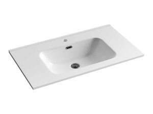 Изображение товара Раковина Ceramicanova Element CN7005 81 x 46.5 x 18 см, накладная, прямоугольная, с переливом, сантехфарфор