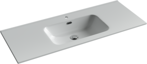 Изображение товара Раковина Ceramicanova Element CN7006 121x46.5 см прямоугольная с переливом стильная Италия