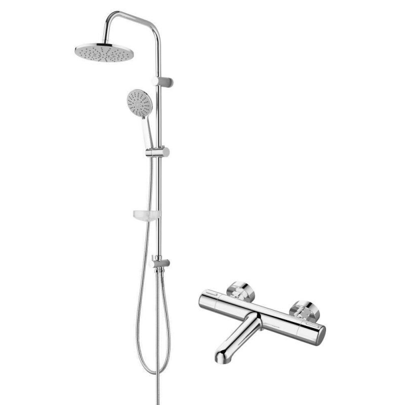 Изображение товара Душевая система Agger Thermo A2493500 с термостатом хром