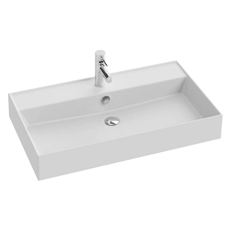 Изображение товара Раковина Jacob Delafon Vivienne EXBI112-00 Белая 80.5х46 см с отверстием для смесителя