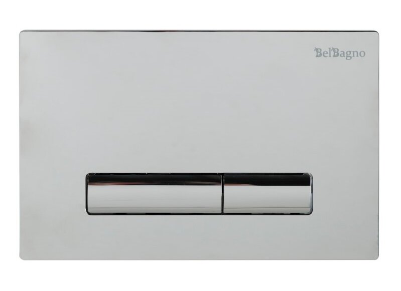 Изображение товара Кнопка смыва для унитаза с двухрежимным сливом BelBagno Genova BB019-GV-CHROME