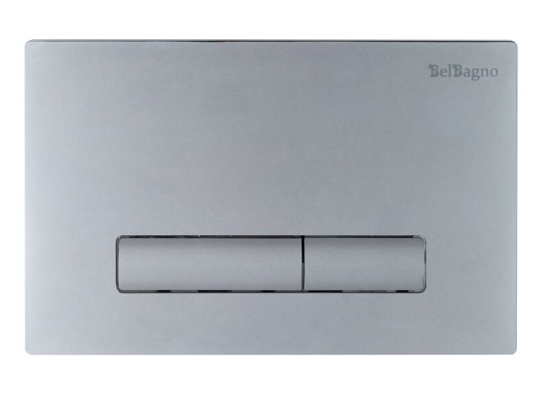 Изображение товара Кнопка смыва BelBagno Genova BB020-GV-CHROME.М, двухрежимная, хром матовый, Италия