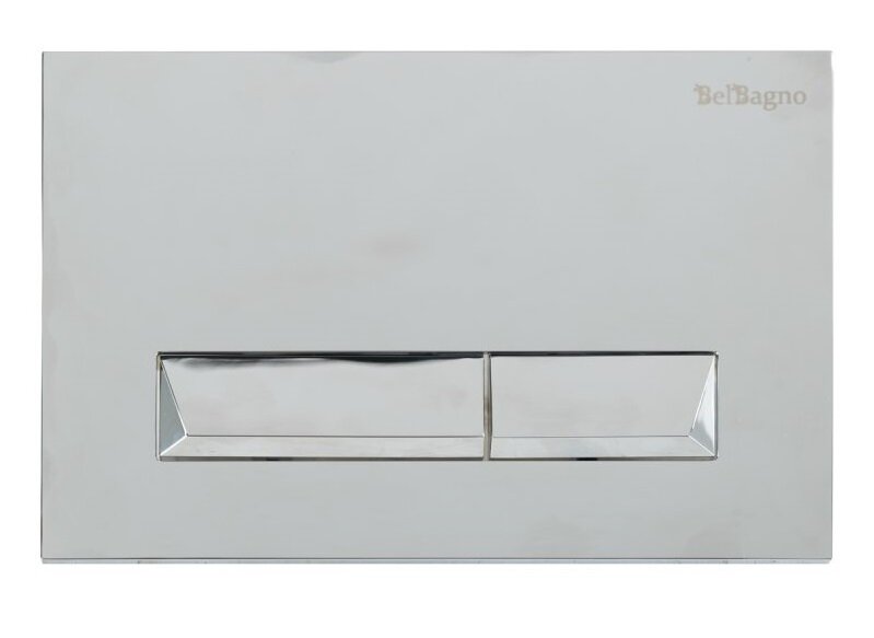 Изображение товара Кнопка смыва для унитаза BelBagno Marmi BB010-MR-CHROME, хром глянцевый, двухрежимная