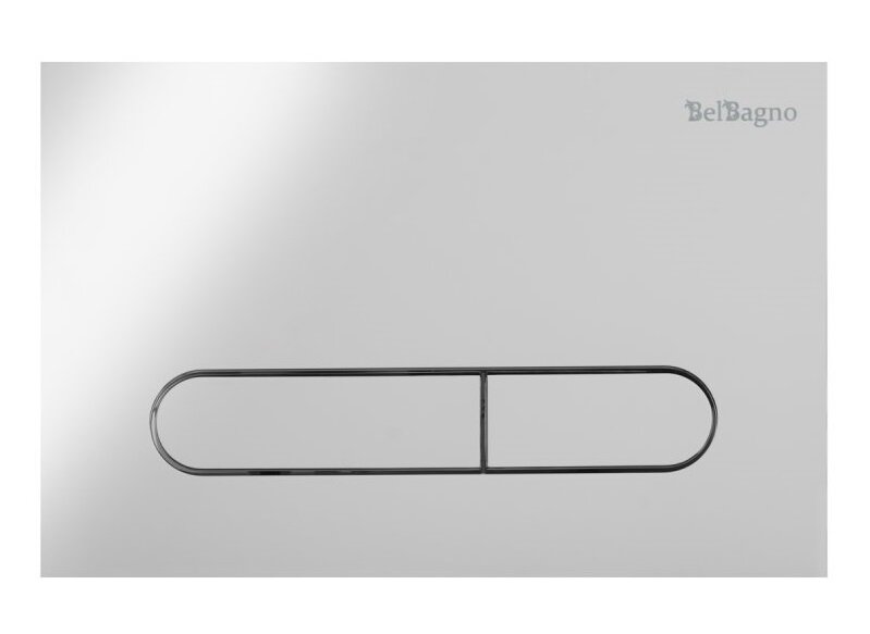 Изображение товара Кнопка смыва BelBagno Prospero BB005-PR-CHROME, двухрежимная, хром глянцевый