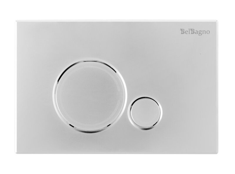 Изображение товара Кнопка смыва BelBagno Sfera BB015-SR-CHROME глянцевый хром, двухрежимный механизм