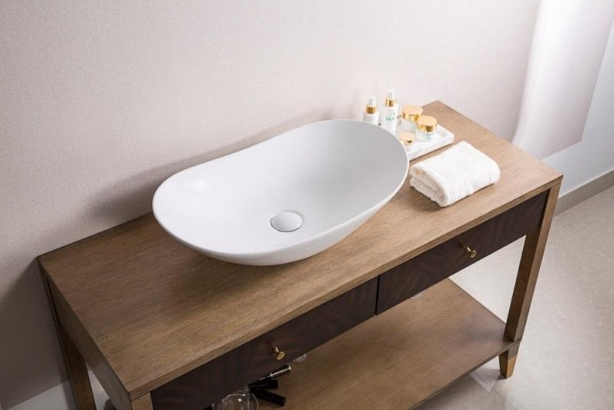 Изображение товара Раковина BelBagno BB1404 накладная 60 х 36 х 15 см, белая