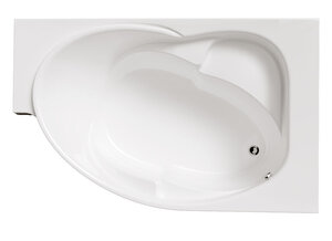 Изображение товара Акриловая ванна 1MarKa Ergonomika 175 х 110 см, обрезная до 158 см, цвет белый, левая/правая, 01эрг17511л/п