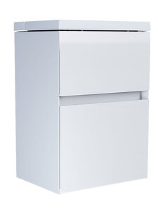 Изображение товара Тумба с раздвижной раковиной 1MarKa Bumble 40П Ц0000001481, белый глянец, подвесная