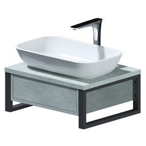 Изображение товара Тумба 1Marka Grunge Loft 60П, бетон светлый, Ц0000001582