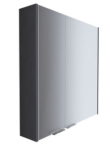 Изображение товара Зеркальный шкаф 1Marka Gaula У92543 80П черный, подвесной, влагостойкий, с подсветкой