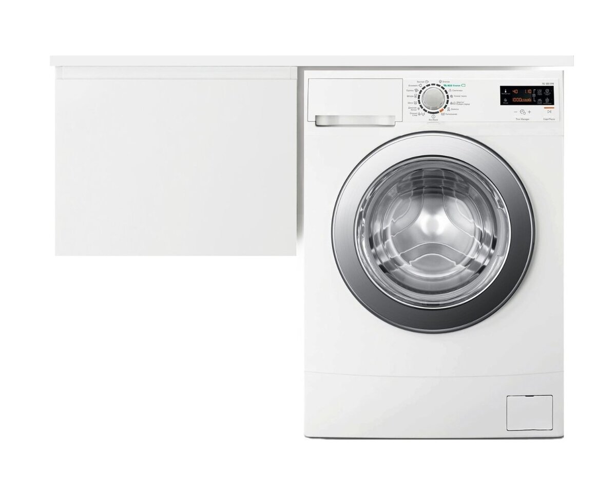 Изображение товара Тумба с раковиной Эстет Dallas Luxe 105 х 48,2 см подвесная, 1 ящик, левая/правая, белый, ФР-00009675/ФР-00009674