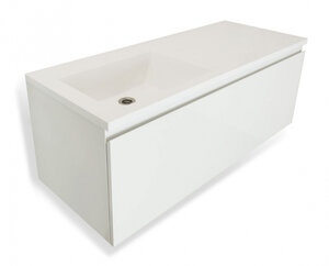 Изображение товара Тумба с раковиной Эстет Dallas Luxe 105х48,2 см подвесная белая