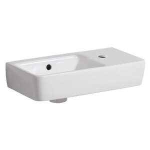 Изображение товара Раковина Geberit Renova Compact 276250000/276350000, 50 х 25 см, левая/правая, белая 