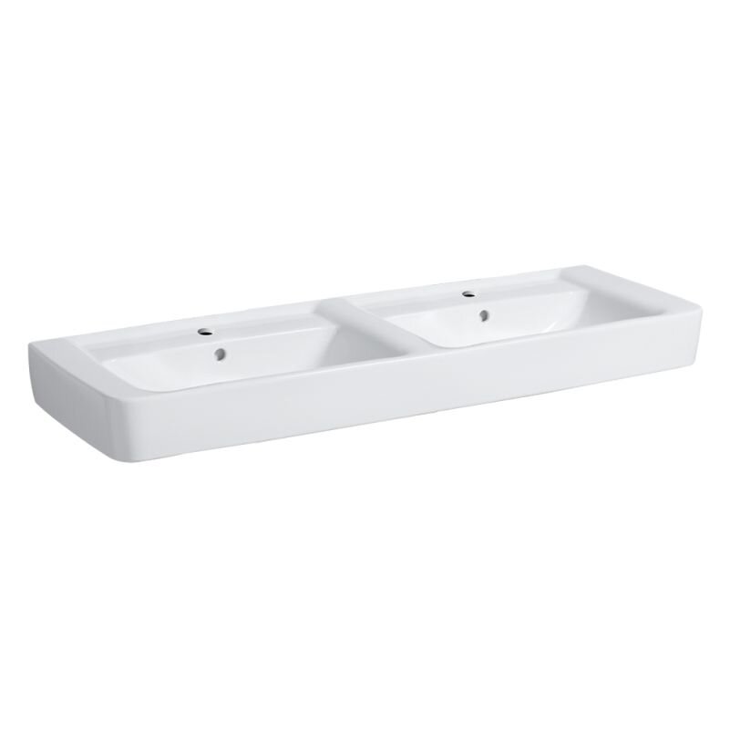 Изображение товара Раковина Geberit Renova Nr. 1 122130000, 130 см, сдвоенная, керамика, белая