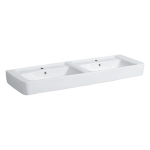 Изображение товара Умывальник Geberit Renova Nr. 1 122130000 Двухсекционная керамика 1300x480 мм белый