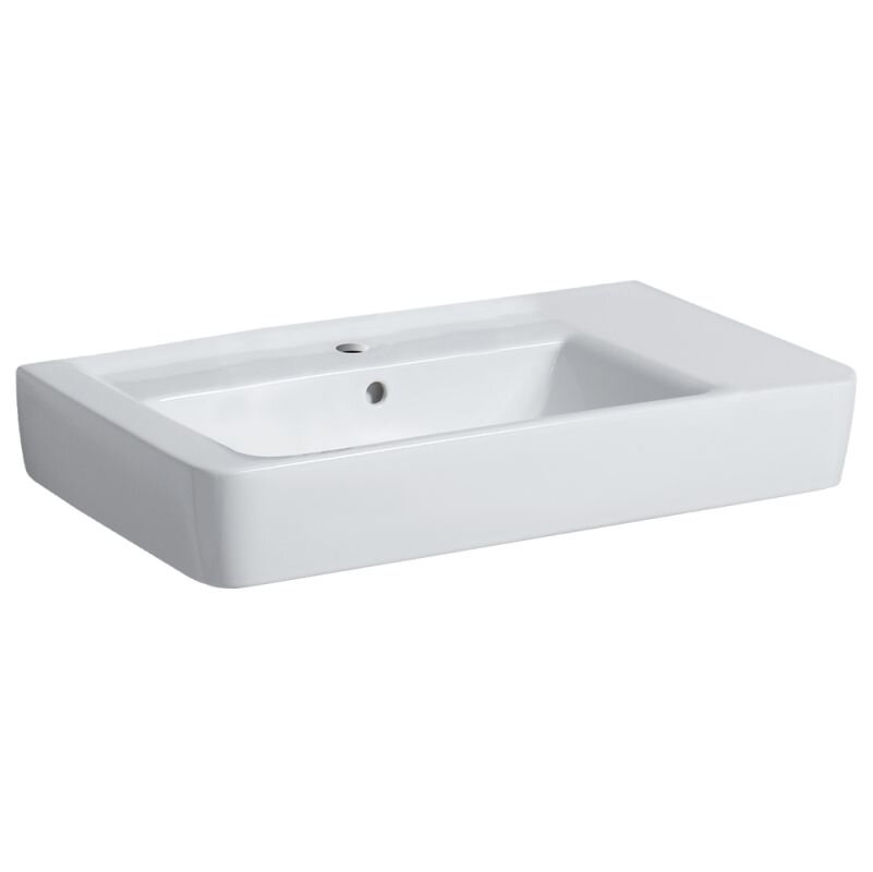 Изображение товара Раковина Geberit Renova Nr. 1 122180000/122175000, 75 см, L/R, керамика, белая Изображение товара Раковина Geberit Renova Nr. 1 122180000/122175000, 75 см, L/R, керамика, белая