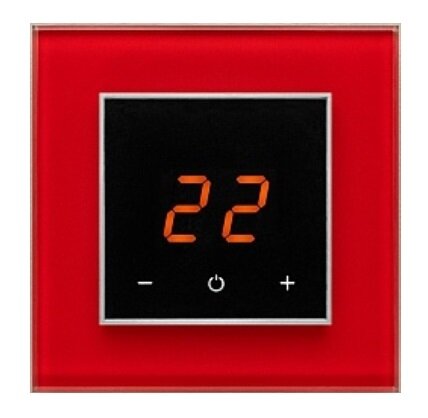 Изображение товара Терморегулятор сенсорный Aura Technology Orto CN568 Red Luminous для теплых полов