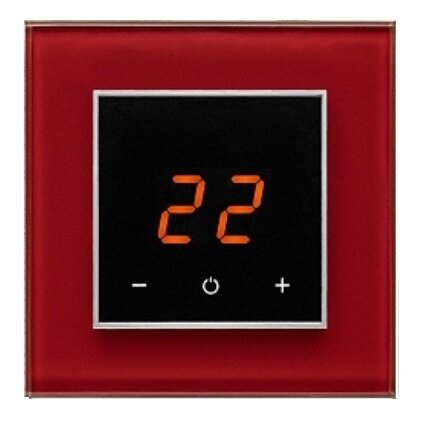 Изображение товара Электронно-сенсорный терморегулятор Aura Technology Orto CN575 3004 Red Dark