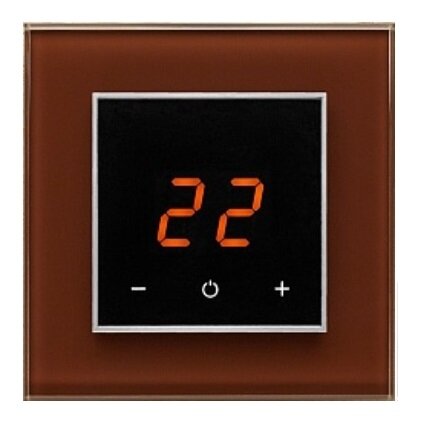 Изображение товара Электронно-сенсорный терморегулятор Aura Technology Orto CN576 8017 Brown Dark Изображение товара Электронно-сенсорный терморегулятор Aura Technology Orto CN576 8017 Brown Dark