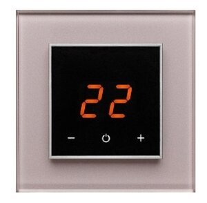 Изображение товара Электронно-сенсорный терморегулятор Aura Technology Orto CN585 Taupe Metal