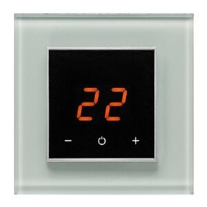 Изображение товара Электронный сенсорный терморегулятор Aura Technology Orto 9010 White Soft для теплого пола