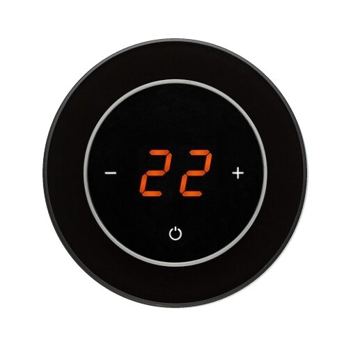 Изображение товара Электронно-сенсорный терморегулятор Aura Technology Ronda CN594 9005 Black Classic для теплого пола