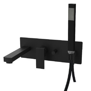 Изображение товара Смеситель Paffoni Elle EL001NO для ванны и душа, цвет черный матовый