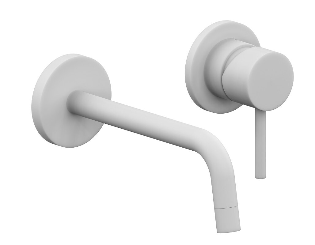 Изображение товара Смеситель для раковины Paffoni Light LIG007BO70 белый матовый встроенный