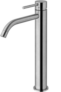Изображение товара Смеситель Paffoni Light LIG081ST для раковины, высокий, без донного клапана, цвет сталь