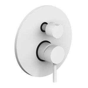 Изображение товара Смеситель Paffoni Light LIG018BO для душа, с внутренней частью, белый матовый