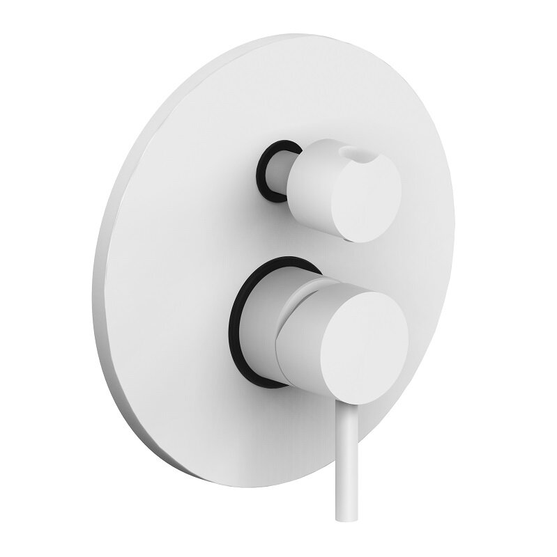 Изображение товара Смеситель Paffoni Light LIG018BO для душа, с внутренней частью, белый матовый Изображение товара Смеситель Paffoni Light LIG018BO для душа, с внутренней частью, белый матовый